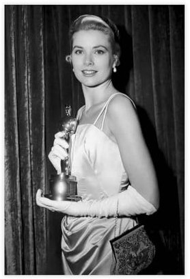 hwncsayu Grace Kelly Vintage-Druck, limitierte Auflage, Old Hollywood-Poster, Leinwand-Poster, Schlafzimmer, Dekoration, Landschaft, Büro, Raumdekoration, Geschenk, 30 x 45 cm