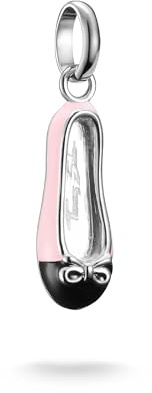 Thomas Sabo Charm pendant pink ballerina Connect silver Recycled 925 Silver, Cold Enamel