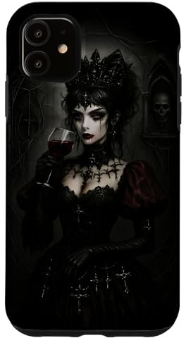 Coquette Vampire Princess Gothic Lace Aesthetic Case for iPhone 11