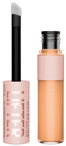 Maybelline Lifter Concealer Full Coverage, Hydrate & Brighten Under-eyes 45 | Concealer Enriched With 2% Peptides and Caffeine, Hydrate and Brighten Under-eyes for All Day Wear