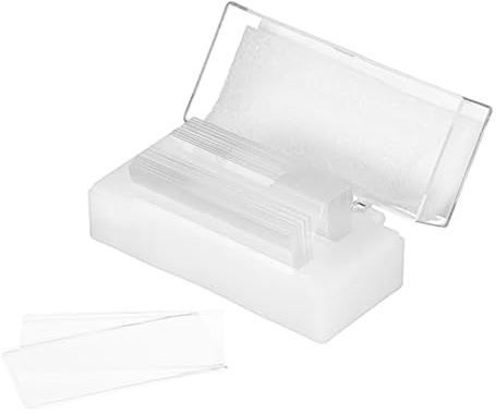 WANGCL 100 Pcs Microscope Cover Glasses, 24x50mm, Alkaline-Free, Streak-Free, for Fluorescence Microscopy