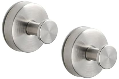 Bosiyrggrl Stainless Steel Sucker Hook Non-Porous Hook Apply to Any Place Silver