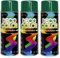 Deco Color 3er Sparpack DC Lackspray glänzend 400ml nach RAL freie Farbauswahl (3 Dosen in minzgrün glanz RAL 6029)