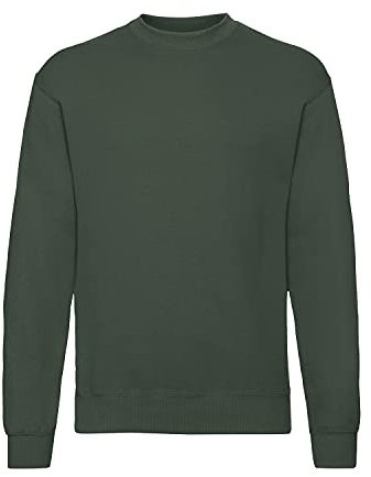 Fruit of the Loom Men's set-in sweatshirt - Green - Large