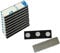 10 extra starke 3-Fach Magnete mit Metall Plättchen selbstklebend 3M Neodym Magnet Namensschild für Kleidung Metallplättchen Ausweishüllen Beschriften Whiteboard Namensschildchen Kühlschrank basteln
