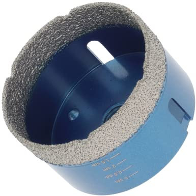 PRODIAMANT Diamant Bohrer Fliese 68mm x M14 trockenbohren von Fliese, Feinsteinzeug, Keramik, Naturstein mit Winkelschleifer Markenqualität
