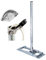 PremiumX Deluxe X130-48 Dachsparrenhalter 130 cm Mast Ø 48 mm SAT Dach-Sparren-Halterung inkl. ALU-Mastkappe mit Kabel-Durchführung