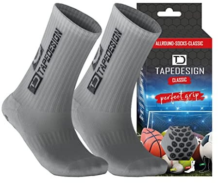 Tapedesign Unisex Allround Classic Socken, Lightgrey, Einheitsgröße EU