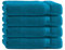 Class Home Collection Frottee Duschtücher 70x140 cm – 4er Set Duschtuch – Besonders weiche & saugfähige Duschtücher aus 100% Baumwolle mit Aufhänger – Petrol