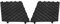Broco Paar Left & RightFront Auto Lower Grill Mesh-Gitter-Abdeckung Trim for BMW E60 E61