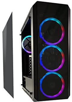 LC-Power Midi 703B Quad-Luxx - ATX Gaming-Gehäuse, LC-703B-ON