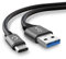 CELLONIC Câble USB USB C Type C 3.0 3A Transfert données pour Appareil Nikon D6 Z 5 Cable Charge et Data 2m Nylon Gris, Cordon caméra