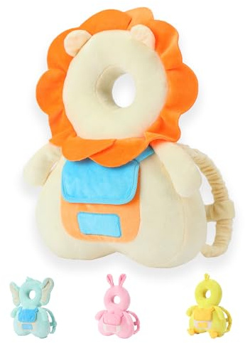 Kopfschutz für Baby/Kleinkind/Walker, sprechender Kopfschutz für Rucksack, Löwe