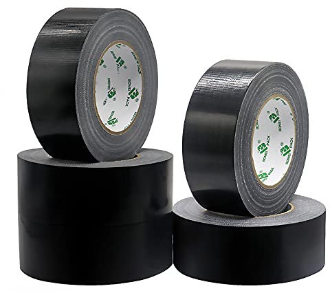 BOMEI PACK 5 Rollos Cinta Americana Color Negra 50mmx50m