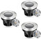 LongLife LED Bodeneinbaustrahler FLACH rund Set 3x Gartenstrahler 230V IP67 5W 3000K DIMMBAR 60° Gartenleuchte für die Bodenmontage Außenbereich Befahrbar Bodenleuchte