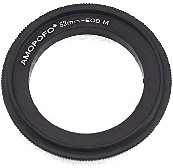 52mm-EF M Makro Reverse Mount Adapter Ring & für Canon EF-M Mount spiegellose Kamera M1 M2 M3 M5 M6 M10 M50 M100 Makro Shoot