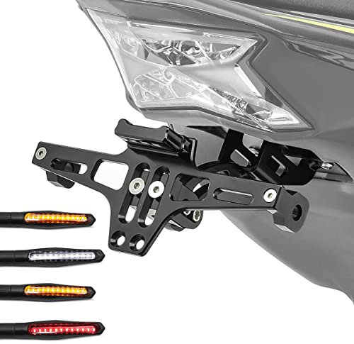Kennzeichenhalter + LED Blinker für Aprilia Dorsoduro 1200/900 / 750 NH4