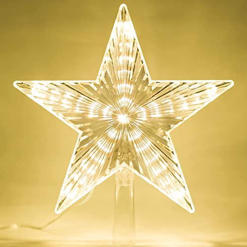 Weihnachtsbaum Stern,Topper Lichter,Weihnachtsbaumspitze glitzernder,baumkronen Lampe,beleuchtete Sterne,funkelnden Sterne,Weihnachtsbaumspitze Dekoration,Weihnachten Dekoration LED