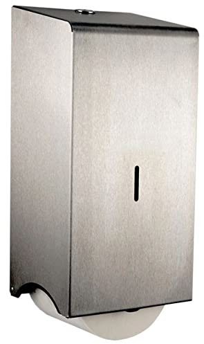 Toilet paper two roll holder. Stainless steel toilet paper holder. Rust proof, lockable and robust