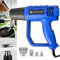 Hot Air Gun for DIY Crafts, Paint Stripping, Heat Shrink, Phone Repairs and Candle Making - 2000W Heat Gun with 300ºC & 600ºC Dual-Temperature Settings and 4 Nozzles