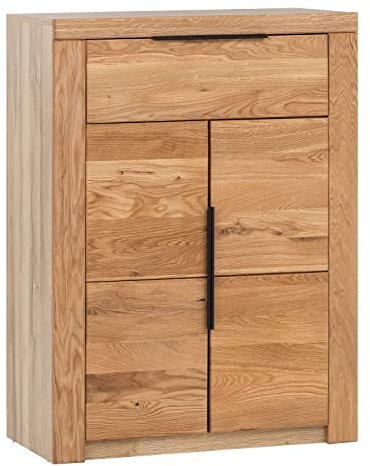 Möbel Jack Schuhschrank - Eichenholz teilmassiv geölt - B 80 cm - 2 Türen
