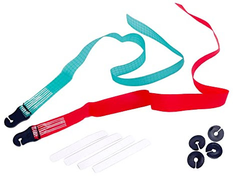 GATE14® Nastri Segnavento per Barca a Vela Fissaggio su Sartie da 8 mm 2 pz Rosso Verde