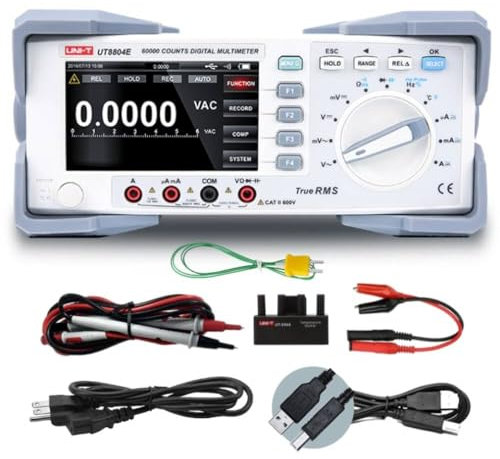 UNI-T UT8000E Series Multimetro digitale 200000 conta 100kHz Frequenza risposta lettura risoluzione 5K rdgs/s più veloce tasso di prova (UT8804E)