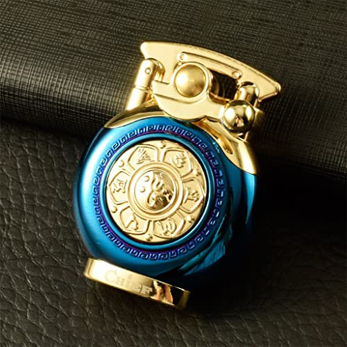Kerosin Vintage Feuerzeug mit einzigartigem Design Rocker Arm Metall wiederverwendbare winddichte Feuerzeuge mit weicher Flamme, antikes Feuerzeug zum Sammeln, Geschenke für Mann, Ehemann, Freund