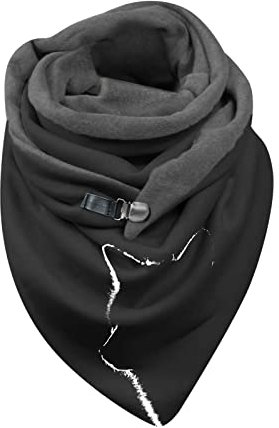 Damen Schal Elegant Dreieckstuch Damen Winter Mit Knöpfen für frauen Schal Farbe Drucken Herbstschal Halstücher Herbst halstuch Dreieckstuch Halstuch Tücher Schal
