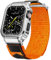 SUPLINK Carcasa de metal y correas de nailon compatibles con Apple Watch Ultra 2/1 de 49 mm, correa de repuesto resistente para iWatch Apple Watch Series Ultra 2/Ultra 1 SE 9 8 7 6 5 4 3 2 1