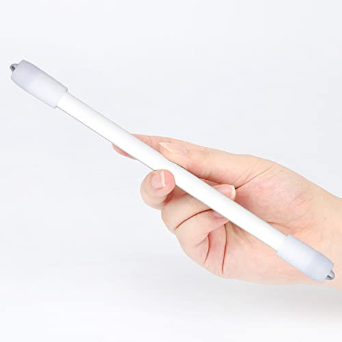 Pen, Metal Pen, Rolling Finger Rotating Pens Pen Mod, Portable Flying Pen Stresslösendes Gehirntrainingsspielzeug für Erwachsene, Studenten, Bürobedarf (Mattiertes Weiß)