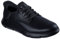 Skechers Herren Slip-ins Garza-Gervin Casual Slip-on Schuhe Sneaker, Black Leather, 42 EU Weit