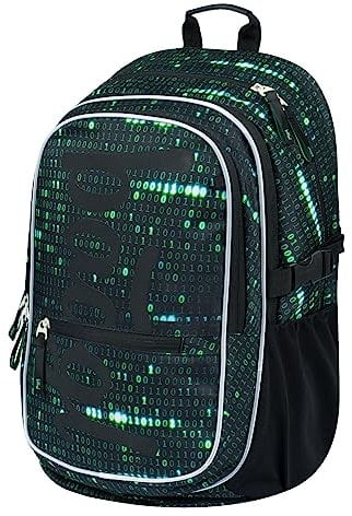 Baagl Schulrucksack für Jungen, Schulranzen für Kinder mit ergonomisch geformter Rücken, Brustgurt und reflektierende Elemente (Numbers)