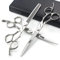 7-Zoll-Profi-Friseurschere Haarschnitt Rosenmuster Friseurschere Styling-Werkzeuge Japanisches Edelstahl-Scheren-Set (7-Zoll 3-teiliges Set A)