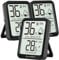Antonki 3 Stück Raum Thermometer Innen Hygrometer, Temperatur und Luftfeuchtigkeitsmessgerät, Digitale Raumthermometer, Thermo-Hygrometer für Babyraum, Wohnzimmer, Gewächshaus - Mini Größe