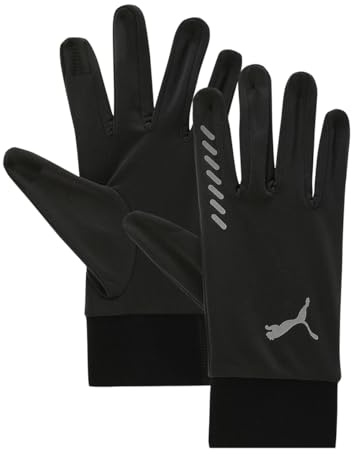 PUMA Erwachsene Run PUMA Winterhandschuhe S, Black