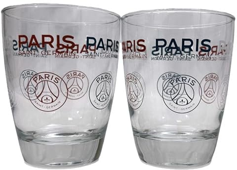PSG 2 x Verre à eau Collection officielle PARIS SAINT GERMAIN