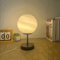 LED Tischlampe Dimmbar Nachttischlampe Mond Lampe 3D Druck Kugel 15cm, Lunalampe Tischleuchte mit USB Kabel, Tischdeko Nachtlichter für Weihnachten,Hochzeit,Valentinstag,Geschenkideen,Glasschirm d