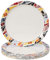 Set di piatti piani in melamina (bianco, 28 cm), 6 pezzi