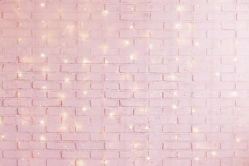 ASDCXZ Toile de Fond Mur de Briques 2,5x1,8 m, Magnifique Paillettes Rose Mur de Brique Thème de Mode Vinyle Fond de Photographie bébé Douche Anniversaire Photo Booth Studio Prop