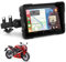 Podofo Kabelloser Carplay Bildschirm für Motorrad Tragbares CarPlay & Android Auto für Motorrad,5 Zoll Wasserdichter Touchscreen mit Dual-Bluetooth,Motorrad Navigation/Siri/G00gle Assistant/12V