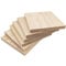 Unlackierte quadratische Holzblöcke zum Basteln, 15 x 15 x 1,5 cm, blanko, Kiefernholzbretter für Holzschnitzerei, DIY-Untersetzer, Malen und Brennen, 6 Stück