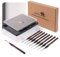 Nasspalette für Miniaturmalerei – Wet Palette für Acrylmalerei-Set mit 9 Miniatur-Pinseln, 50 Palettenpapieren, 2 Schwämmen, 1 Pinselhalter und 1 Schwamm-Schale