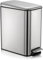 KOOSREEL Bathroom Bin, 5L Stainless Steel Kitchen Bedroom Waste Bin with Bucket, Pedal and Removable Lid,Soft-seal Waste Bin for Home and Office, Silver