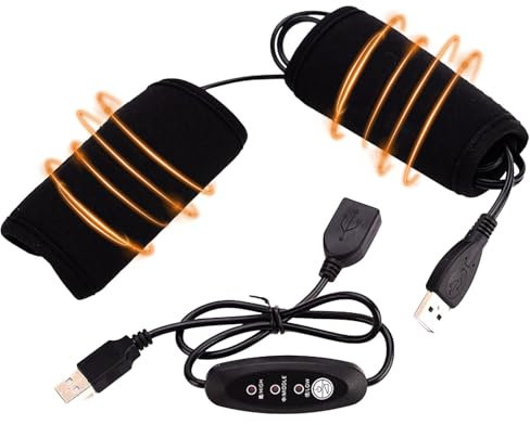 Beheizbare Griffe für Motorrad, 5 V Handwärmer mit 3 Temperaturstufen, USB-betriebener Handwärmer, Motorrad-Lenkergriffe