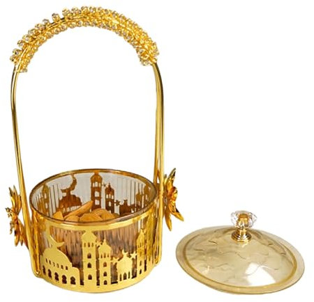 MLWSKERTY Candy - Piatto per torta con coperchio, contenitore per biscotti a gamma, per feste