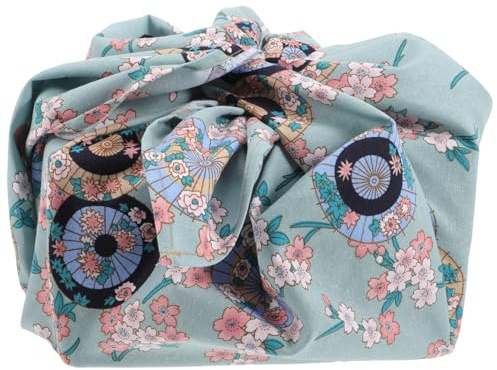 VICASKY Wiederverwendbares Bento-verpackungstuch Aus Baumwolle Dekoratives Essensverpackungstuch Im Japanischen Stil Kleines Picknicktuch Für Draußen Kirschblütenbeete