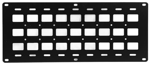 Walfront LKW -Bett Molle Panel Leicht Nachhaltiger Werkzeugorganisator für LKWbett -Aufbewahrung Aluminiumlegierung 31, 9 X 13in.4in