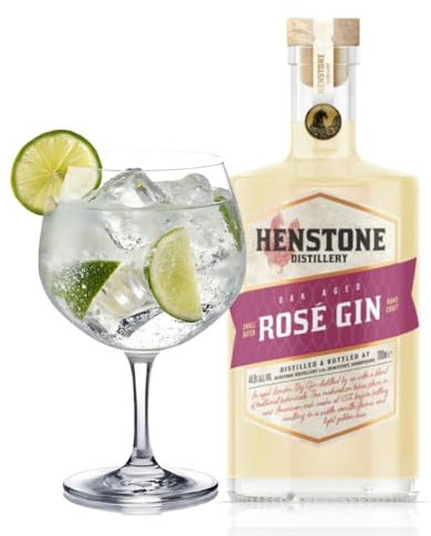 Rosé Aged Gin 44.9% ABV – Award-Winning London Dry Gin Matured in American Oak Casks – Subtle Vanilla Notes & Golden Hue – Small Batch Distilled in the UK – 700ml