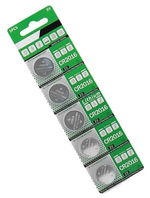 MARCBUSE 5Pcs 3V Lithium Batteries CR2016 Coin Cell For Remote Control LED Light Clock Watch CR2016 Button Coin Cell Battery